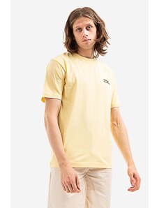 Bavlněné tričko Norse Projects žlutá barva, N01.0589.3025-3025