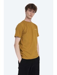 Bavlněné tričko Norse Projects žlutá barva, N01.0546.3035-3035