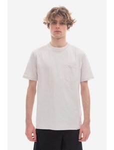 Bavlněné tričko Norse Projects bílá barva, N01.0553.1042-1042