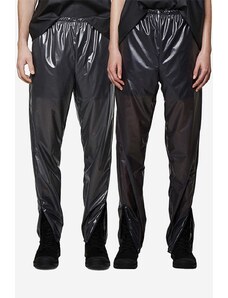 Nepromokavé kalhoty Rains Ultralight Pants Slim černá barva, medium waist, 18780.BLACK-BLACK