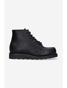 Kožené kotníkové boty Red Wing dámské, černá barva, na plochém podpatku, 3380.Leather-Black