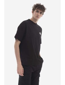 Bavlněné tričko STAMPD černá barva, SLA.M2846TE-WHT