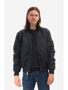 Bomber bunda Alpha Industries MA-1 VF Authentic Overdyed 108130 07 tmavomodrá barva, přechodná