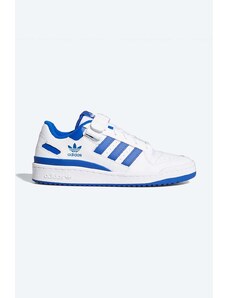Kožené sneakers boty adidas Originals Forum Low J bílá barva, FY7974-white
