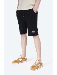 Kraťasy Alpha Industries Basic pánské, černá barva, 116363FP.530-black