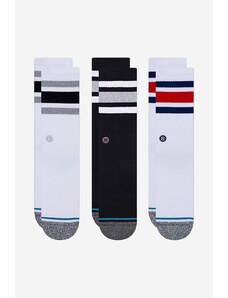 Ponožky Stance The Boyd 3-pack bílá barva, A556A21TB3-MUL