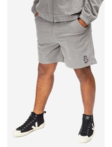 Kraťasy Billionaire Boys Club Corduroy Shorts B22208 pánské, šedá barva
