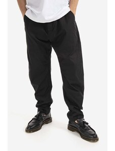 Bavlněné kalhoty Tom Wood Purth Pant Rigato černá barva, ve střihu chinos, 22223.979-BLACK
