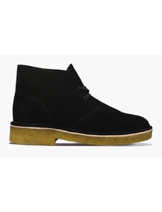 Semišové kotníkové boty Clarks Originals Desert Boot červená barva, 26155855