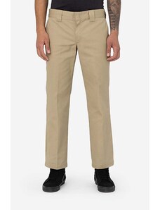 Kalhoty Dickies Work Pant Rec pánské, béžová barva, jednoduché, DK0A4XK9KHK-brown
