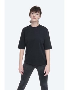 Bavlněné tričko Norse Projects Ginny Heavy Jersey černá barva, NW01.0056.9999-9999
