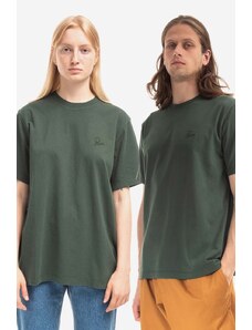 Bavlněné tričko by Parra Logo zelená barva, 48205-PINE.GREEN