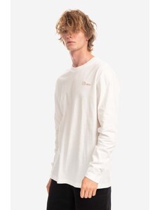 Bavlněné tričko s dlouhým rukávem CLOTTEE SCript LS TEE bílá barva, CTLS1004.WHITE-WHITE