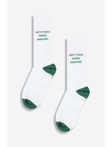 Ponožky Drôle de Monsieur La Chaussette bílá barva, SK101.GREEN-GREEN