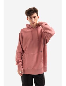 Bavlněná mikina Edwin Mood Hoodie Sweat pánská, růžová barva, s kapucí, hladká, I030316.0WT67-Pink