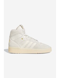 Kožené sneakers boty adidas Originals Rivalry High béžová barva, FZ6324-cream