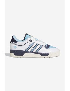 Kožené sneakers boty adidas Originals Rivalry Low 86 bílá barva, FZ6334-white