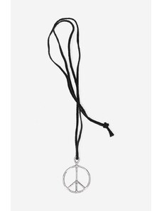 Náhrdelník Needles Peace Pendant - Deer Cord LQ015.SILVER-Black