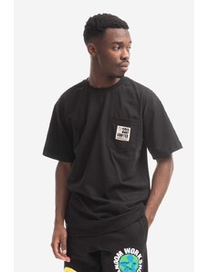 Bavlněné tričko Market 24 HR Lawyer Service Pocket Tee černá barva, s potiskem, 399001158-white