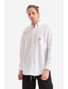 Košile Drôle de Monsieur La Chemise Royal bílá barva, regular, s klasickým límcem, SH101.WHITE-WHITE