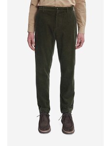 Kalhoty A.P.C. Pantalon Constantin COESP-H08396 MILITARY KHAKI pánské, zelená barva, jednoduché