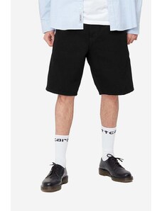 Bavlněné šortky Carhartt WIP Single Knee černá barva, I027942.BLACK-BLACK