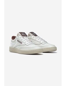 Kožené sneakers boty Reebok Classic C 85 Vintage bílá barva, GZ5156-chalk
