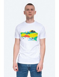 Bavlněné tričko Norse Projects x Jeremie Fischer bílá barva, N01.0508.0001-0001