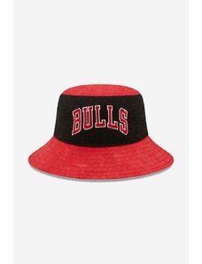 Bavlněný klobouk New Era Washed Tapered Bulls červená barva, 60240491-red