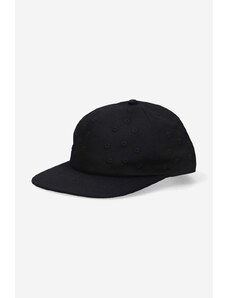Bavlněná baseballová čepice PLEASURES černá barva, s aplikací, P23SP071-BLACK