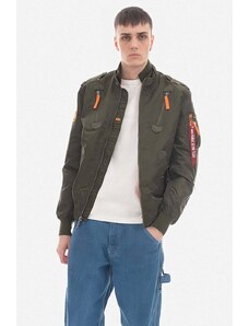 Bomber bunda Alpha Industries Kurtka Alpha Industries Falcon II 156109 257 zelená barva, přechodná, 156109.257-green