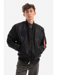 Bomber bunda Alpha Industries MA-1 VF NASA 166107 404 černá barva, přechodná