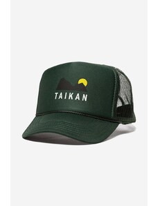 Kšiltovka Taikan Trucker Cap zelená barva, s potiskem, TA0004.FGN-FGN