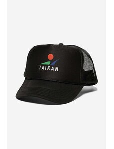 Kšiltovka Taikan Trucker Cap černá barva, s potiskem, TA0004.BLK-BLK