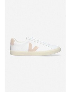 Kožené sneakers boty Veja Esplar Logo bílá barva, EO0202335