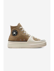 Kecky Converse A03876C pánské, hnědá barva, A03876C-BROWN