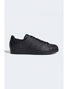 Kožené sneakers boty adidas Originals Superstar černá barva, EG4957