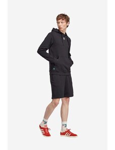 Kraťasy adidas adidas Originals Ess+ Shorts H HR8617 pánské, černá barva, HR8617-black