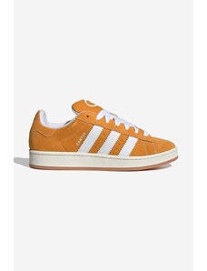 Semišové sneakers boty adidas Originals Campus 00S žlutá barva, H03473-yellow