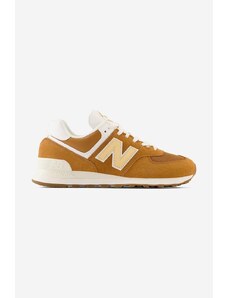 Sneakers boty New Balance U574OB2 oranžová barva, U574OB2-OB2