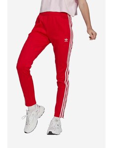 Červené dámské kalhoty adidas | 100 kousků - GLAMI.cz