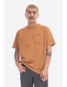 Bavlněné tričko New Balance oranžová barva, MT23567TOB-TOB