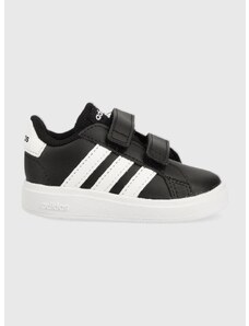 Dětské sneakers boty adidas GRAND COURT černá barva