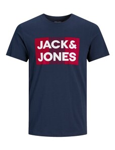 Jack & jones, tričko s potiskem vpředu námořnickámodrá
