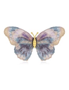 Éternelle Exkluzivní vyšívaná brož Antonina - motýl