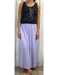 Italy Moda Dámská tylová sukně dlouhá - fialová