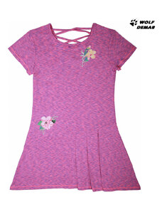 Dívčí šaty WOLF S2020 fialovo-růžové