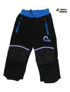 Softshellové kalhoty s fleecem KUGO K1207 černá + modrá