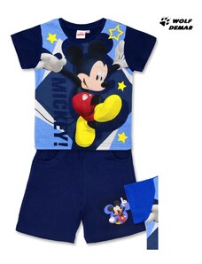 Chlapecké letní pyžamo SETINO Mickey Mouse tm. modré