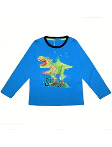 Chlapecké tričko dl.r. KUGO HC0710Q, světle modré